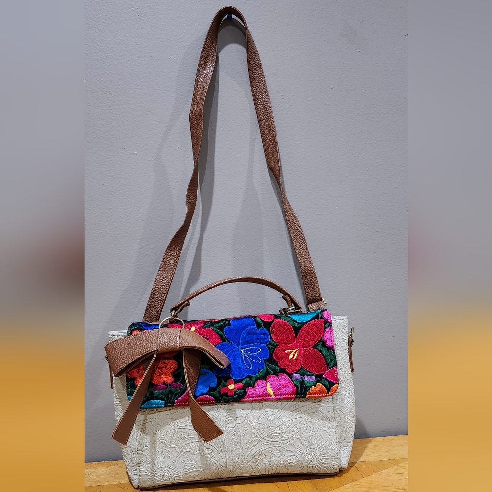 Artisan embroided purse
